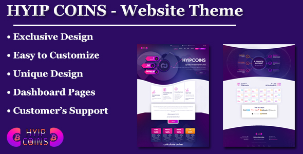 HYIP COINS - HYIP Investment Website HTML Theme